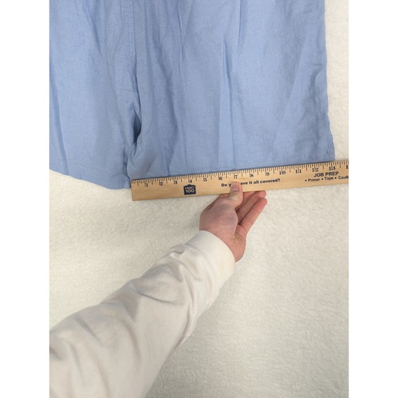 Gloria Vanderbilt Women's Bermuda Linen Blend‎ Lavender Shorts M - Picture 5 of 9